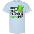 thumbnail image 3 of Inktastic Happy St. Patrick's Day Green Hat and Clovers T-Shirt, 3 of 5