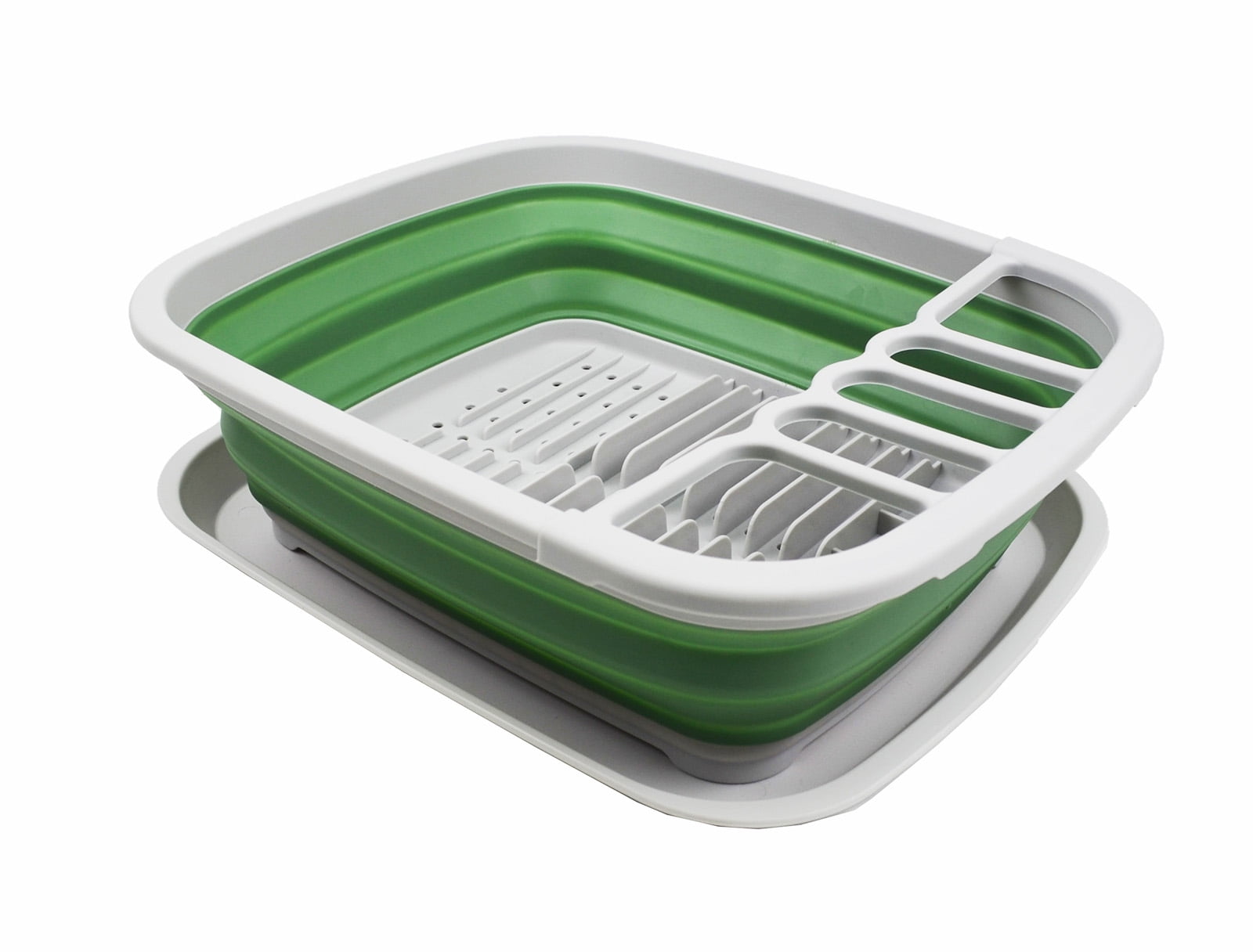 SAMMART 8L (2.11Gallons) Collapsible Dish Drainer with Drainer Board