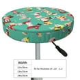 thumbnail image 2 of Cute dachshund Round Bar Stool Seat Covers, Elastic Round Chair Cover Stool Seat Slipcover Bar Stool Cushions Round Pad for 12-14 inch, 2 of 5