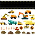 thumbnail image 2 of VWAQ Construction Wall Decals Boys Room Heavy Machinery Vehicle Stickers Peel and Stick - 30 PCS - PAS41 (35" X 51" Sheet), 2 of 4