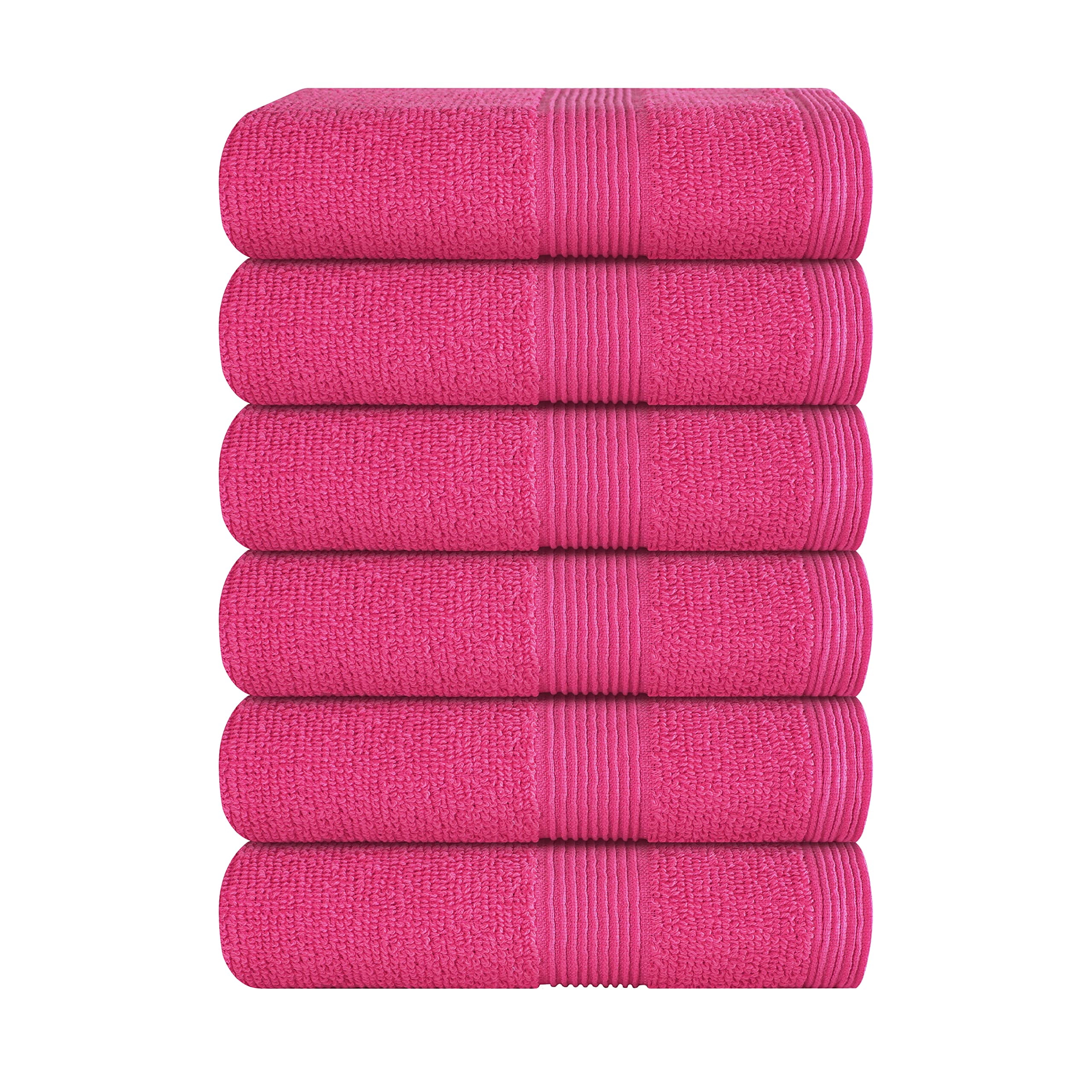 BELIZZI HOME Ultra Soft 6Piece Hand Towel Set 16x28 100 Ringspun Cotton Durable & Highly