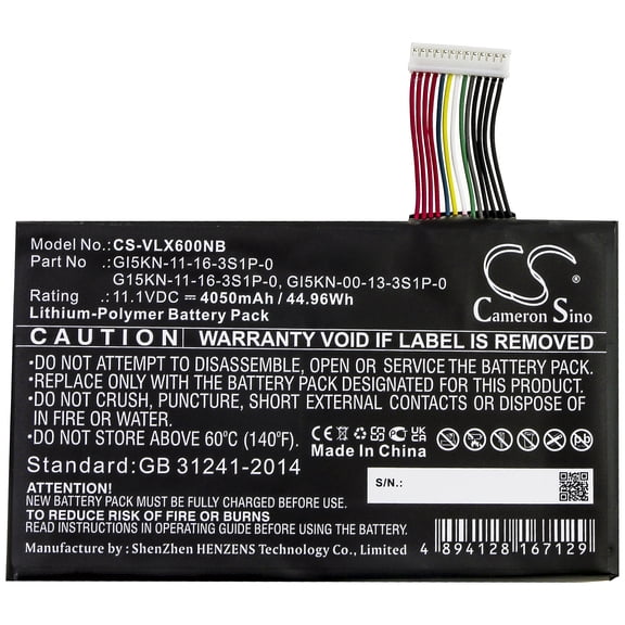 4050mAh GI5KN-00-13-3S1P-0 GI5KN-11-16-3S1P-0 G15KN-11-16-3S1P-0 Battery for X5 X6