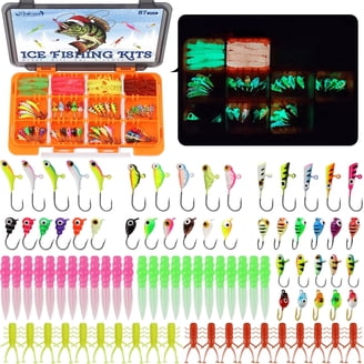 amazon ice fishing lures THKFISH Jigs Ice Fishing Ice Fishing Gear for Crappie, Panfish, Walleye, Bluegill Vertical Jigs Kit Ice Fishing Tackle 4pcs-10g : Sports & Outdoors 1x ( 5 pc Shrimp Lures as pictured ) Or 1x ( 10 pc Shrimp Lures as Pictured ) Lures Size GRFIT Fishing Hooks Winter Ice