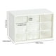 thumbnail image 3 of Caja de 9 cajones para guardar joyas - A prueba de polvo, de plástico transparente, organizador de sobremesa - para artículos de papelería/accesorios, 3 of 7