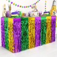 thumbnail image 1 of Pack de 2 faldas para mesa de fiesta de Mardi Gras Mega-Loopolis, 1 of 8