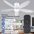 thumbnail image 6 of 42" White Low Profile Ceiling Fan with LED Dimmable Light, Flush Mount, Remote/APP Control, Reversible Motor, 6 of 22