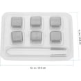 thumbnail image 3 of Wine Cooler Wine Cooler Wine Cooler Tools 6 Pcs Ice Cubes with Storage Case, Whiskey Ice Stones, Reusable Chilling Ice Cubes Stainless Steel Ice Blocks for Bar Home Wine Drinks Square Tool, 3 of 5