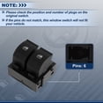 thumbnail image 4 of Unique Bargains Front Left Driver Side Power Window Switch for Fiat Grande Punto 2005-2008 Driver Side Window Control Switch No.735451232 Black, 4 of 7