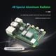 thumbnail image 4 of Disipador De Calor 3 disipadores de calor de aluminio para Raspberry Pi 4B disipador de calor almohadilla de refrigeración (plata), 4 of 7