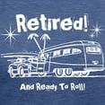 thumbnail image 3 of CafePress - Retro Trailer Retired WHT Women's Deluxe T Shirt - Womens Tri-blend T-Shirt, 3 of 4