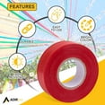 thumbnail image 4 of AdirPro 12 Pack Fluorescent Flagging Tape - Multipurpose Neon Marking Tape - Great Visual Labeling & Tagging for Home & Workplace Use (Fluorescent Red, 300 feet), 4 of 9