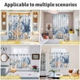 thumbnail image 5 of Blue Starfish Coastal Kitchen Curtains Window Panels, Eucalyptus Summer Nautical Shell Insulated Window Treatment Curtain, Grommet Curtains for Bedroom/Living Room/Bathroom, 2 Piece 52"Wx45"L, 5 of 8