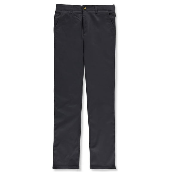 French Toast Women's Straight Leg Pants Color: gray Size: womens 4