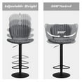thumbnail image 4 of Modern Swivel Bar Chairs Adjustable Bar Stools Set of 4, Counter Height Bar Stools with High Backrest, Easy 5 Minute Assembly for Kitchen Island, Dining Room, Home Bar, 4 of 9