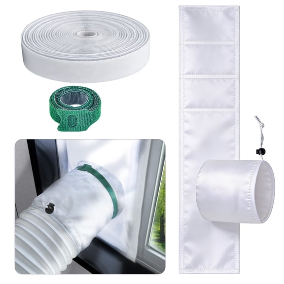 TSV Portable AC Window Seal Kit, Air Conditioner Window Vent Kit, Universal Window Seal for Sliding Window, AC Unit, Clothes Dryer
