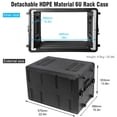 thumbnail image 2 of Rack Case Diandian 6U Shallow, 30 cm de profundidad, 19 pulgadas, montaje en rack, 2 of 8