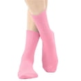 thumbnail image 6 of QSAWXQZ Kids' Crew Socks Solid Cotton Knitting Breathable Mid Calf Socks 5-13Years, 6 of 6