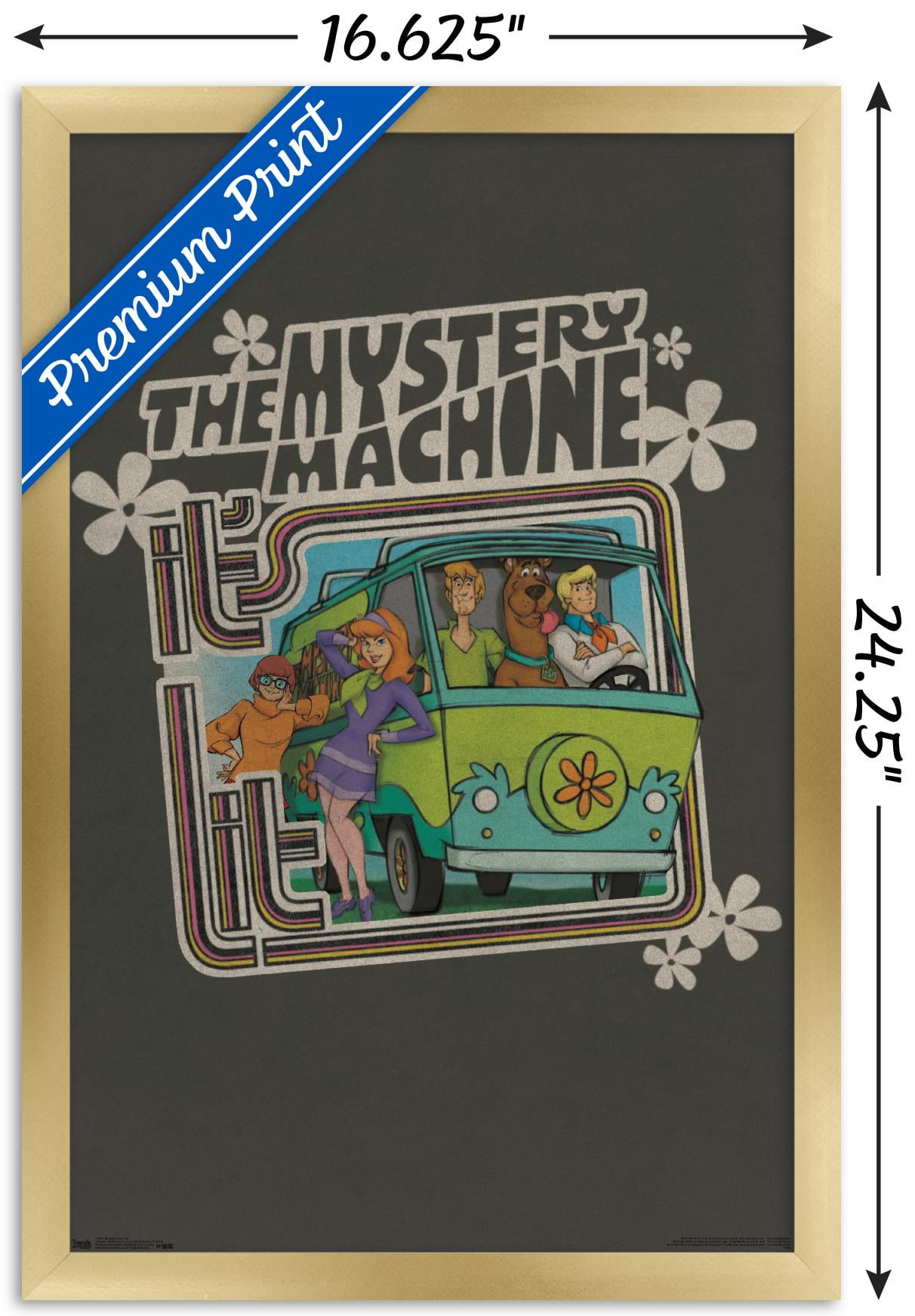 Scooby-Doo - Lit Wall Poster, 14.725" x 22.375", Framed