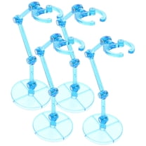 WEAVILUX Desktop Figure Holder Blue Plastic 4pcs