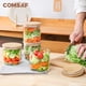 thumbnail image 5 of Set de tarros de vidrio para almacenamiento de alimentos ComSaf 600 ml (20 oz) x6 con tapa, 5 of 9
