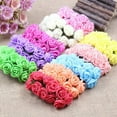 thumbnail image 6 of 12Pcs Mini Fake Foam Rose Artificial Flowers Home Wedding Car Decoration DIY Wreath Bridal Decor, 6 of 10