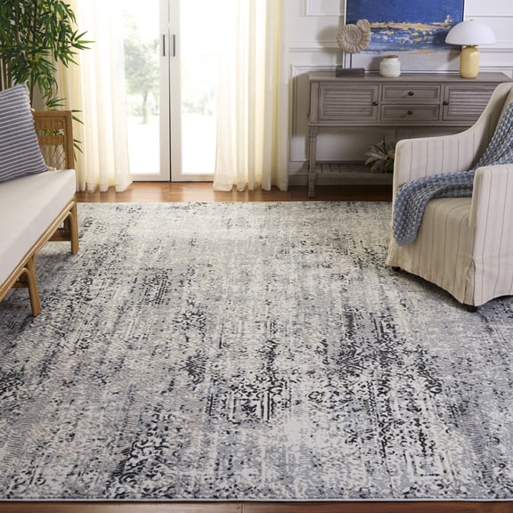 Safavieh Lagoon Regena Abstract Area Rug, Ivory/Gray, 6'7" x 6'7" Square
