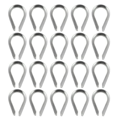 

50pcs Stainless Steel Wire Rope Collar Professional Wire Cable Clamp Ring