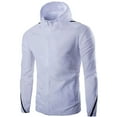 thumbnail image 1 of WREESH New Slim And Thin Color-blocking Hooded Men's Sun Protection Jacket, 1 of 6