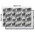 thumbnail image 5 of Gray Highland Cow Bird Pattern Summer Placemats Table Placemats Set Of 6-Linen Kitchen Washable Placemats Table Mats 11.8"x17.7" Non-Slip Heat Resistant, 5 of 5