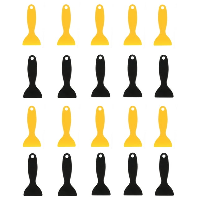 MasteelfCA 20 Pcs Plastic Spatula Putty Practical Paint Scraper Cleaning Scraper