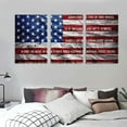 thumbnail image 3 of Nawypu American Flag Wall Art & Decor LARGE - Courage Teddy Roosevelt Quote - Inspirational Patriotic Motivational poster - positive Quotes - Gift for Veteran Day, 12''x16''X3 Panels, 3 of 4