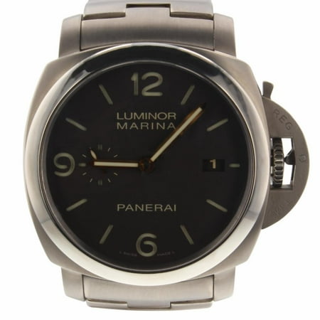 Panerai Marina - Pre-Owned Panerai Luminor Marina PAM00352 Titanium Watch (Certified Authentic & Warranty)