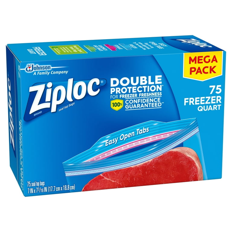 Ziploc Seal Top Quart Freezer Bags