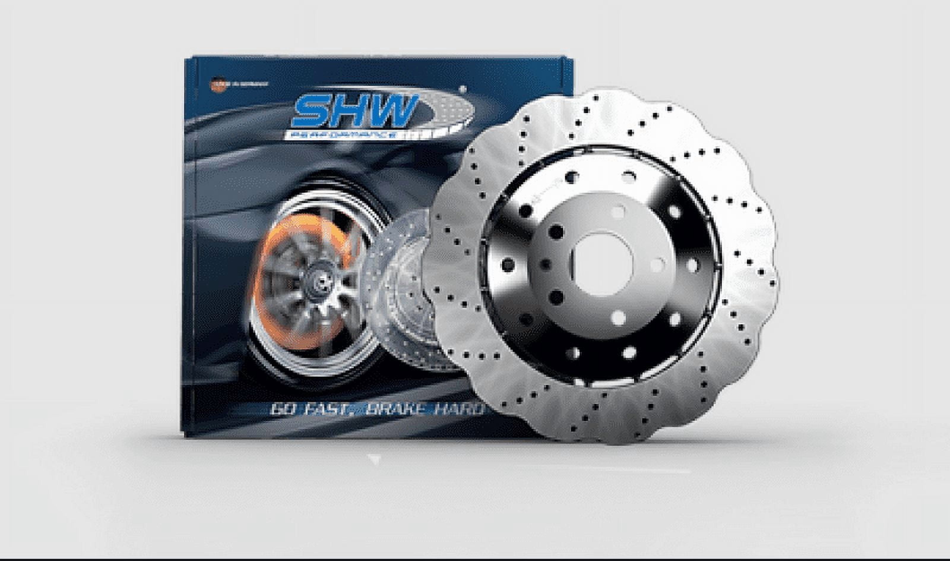 SHW 20-21 Porsche Carrera/Carrera S Front Right Drilled-Dimpled Lightweight Brake Rotor (9P1615302J)