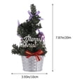 thumbnail image 2 of Gymnture christmas 3Pcs Artificial Pine Christmas Trees in Basket for Holiday Decor, 2 of 10