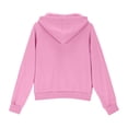 thumbnail image 5 of XINXIAOO Hoodies for Girls Boys Long Sleeve Full Zipper Pink Hooded Casual Sweatshirt Fall Jacket Sweatshirts for Girls Boys 5-6 Years, 5 of 6