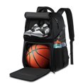 thumbnail image 1 of Mochila LOINTET para baloncesto con soporte para pelota, color negro, 1 of 6