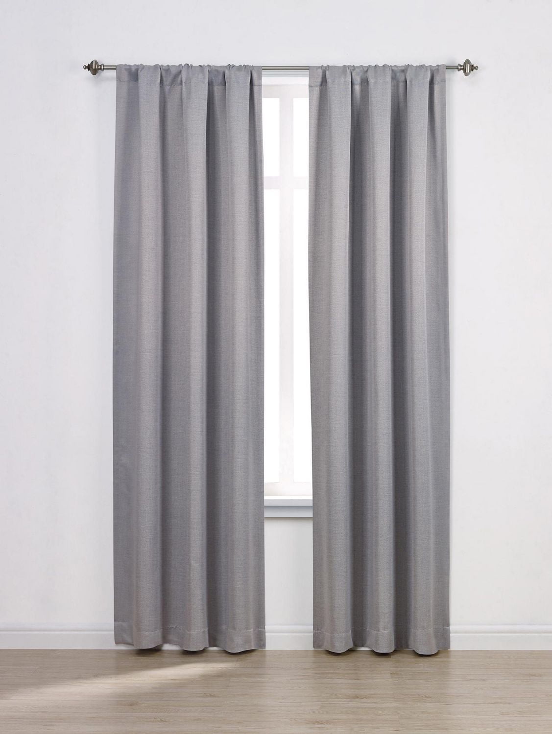 Paire de panneaux fenêtre occultants en chambray 63 po Mainstays 2 Panneaux, Chaque Panneau: 40 "x 63"