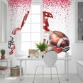 thumbnail image 5 of Valentine's Day Blackout Curtains for Bedroom, Love Heart Gnomes Footballs Romantic Red Thermal Insulated Kitchen Drapes with Grommets, Light Blocking Window Treatment, 2 Panels 42" x 45", 5 of 7
