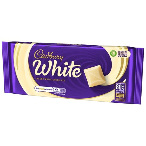 Cadbury White Chocolate Bar 180g, British Import (Pack of 3)