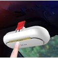 thumbnail image 1 of 1 funda blanca para gafas de coche, marco retráctil para gafas de sol, funda multifuncional para gafas de sol con ranura para tarjeta de crédito JM, 1 of 5