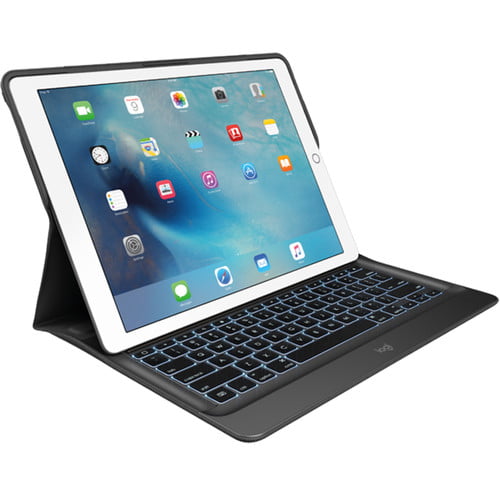 Hængsel Uden for bryder ud Logitech Create Backlit Keyboard Case Smart Connector for iPad Pro 12.9"  (Black) (Certified Used) - Walmart.com