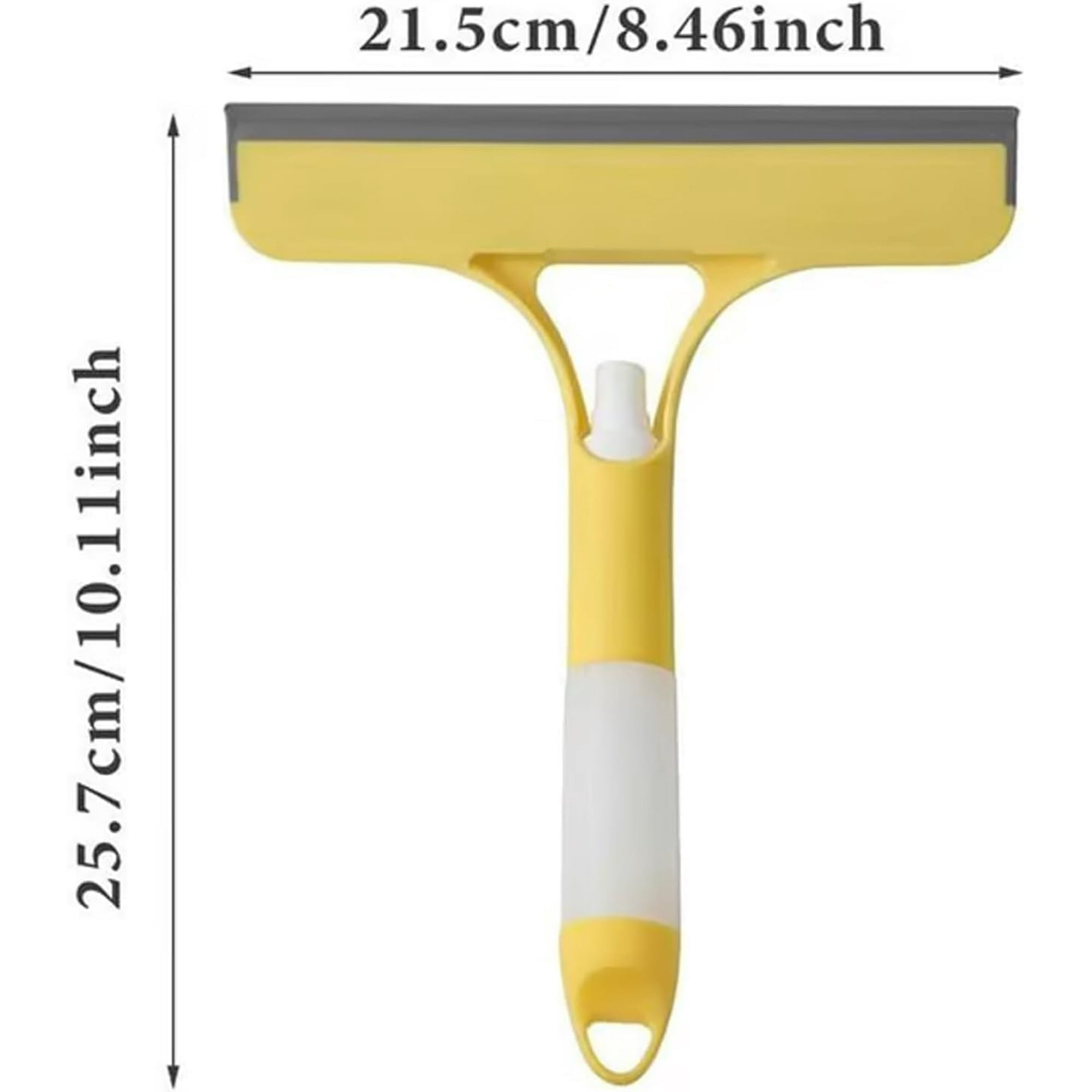 3 in 1 Window Cleaning Scraper, 2025 New 3 in 1 Squeegee for Window Cleaning with Sprayer, Multi-Function Squeegee Tool for Shower Glass, Tile, Mirror Cleaning (Blue)