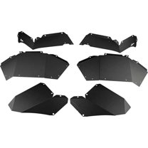 Rugged Ridge by RealTruck Inner Fender Liners for Wrangler JL | Rear, Aluminum, Black | 11615.62 | Compatible with 2018-2024 Jeep Wrangler JL