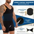 thumbnail image 6 of Mens Sleeveless Full Body Shaper Underwear Slimming Compression Bodysuit Breathable Tummy Control Shapewear Waist Trainer Corset, 6 of 8