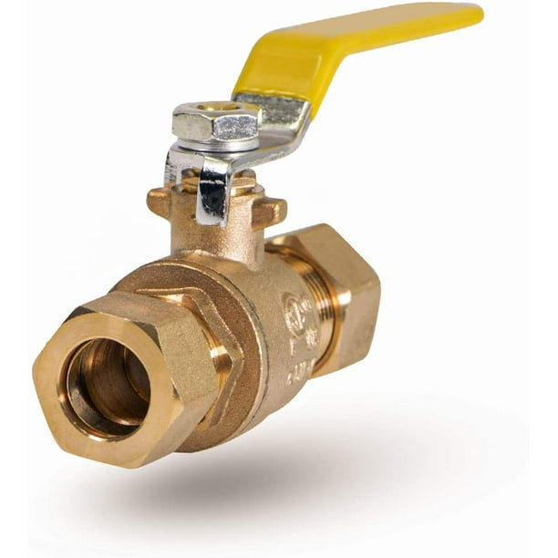 Midline Valve 822234M Premium Brass Full Port Ball Valve, 1/2 in