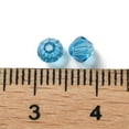 thumbnail image 3 of Transparent Glass Beads Bicone Deep Sky Blue 4x4x3.5mm Hole: 1mm 720pcs/bag, 3 of 3