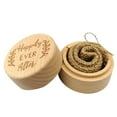 thumbnail image 2 of Iumwxz 1pcs Personalized Retro Ring Box Wedding Valentines Wooden Jewelry Box, 2 of 3