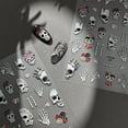 thumbnail image 4 of XINGXIANG Halloween Party Stickers - Embossed Cute Ghost Nail Art Stickers Nail Decals Exquisite Star Moon Nail Design Stickers Holiday Nail Art Supplies for Indoor Parties and Halloween Activities, 4 of 6