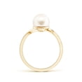 thumbnail image 2 of ANGARA Freshwater Cultured Pearl Solitaire Bypass Ring in 14K Yellow Gold for Women | June Birthstone, Birthday, Anniversary, Jewelry Gift for Women | Pearl Ring, 2 of 10
